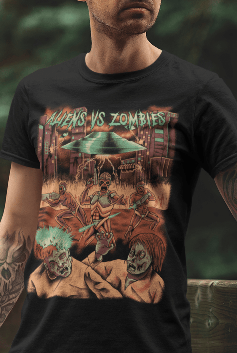 Aliens Vs. Zombies Unisex Shirt